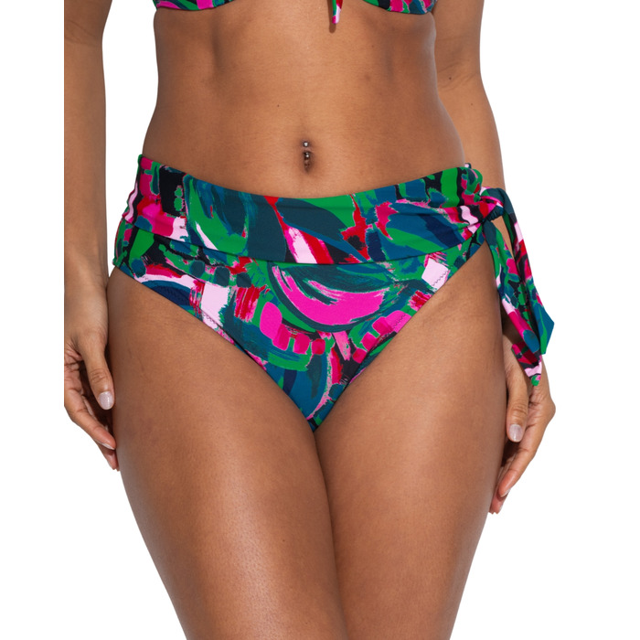 Pour Moi Heatwave Tie Bikini Brief - Black Multi - S - 10