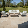 Bracken Outdoors Burford Rope Wooden Garden Furniture Lounge Sofa Set with Coffee Table