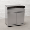 Draco Grills Outdoor Kitchen Stainless Steel Single Drawer and Double Door Cabinet with Granite Top, Early February 2026
