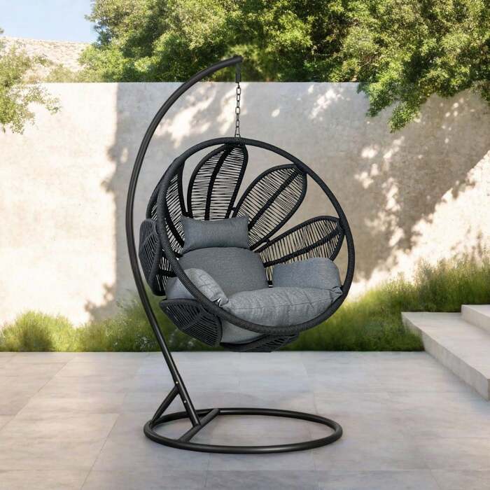 Bracken Outdoors Athens Rope Hanging Egg Chair