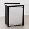 Draco Grills Teak Carbon Line Solid Stainless Steel Single Fridge Cabinet with Ceramic Top