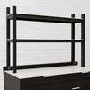 Draco Grills Teak Carbon Line Modular Outdoor Kitchen Add on Double Shelf