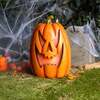 69cm Halloween Pumpkin Ornament with Warm White LED Lights