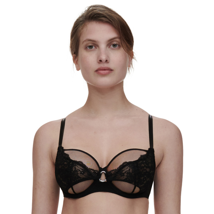 Chantelle Crush Covering Underwired Bra - Black - 30DD