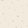 Dudley Night Sky Textured Vinyl Wallpaper Cream Grandeco LD3619