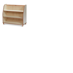 Tiered Shelf Unit with Mirror Back