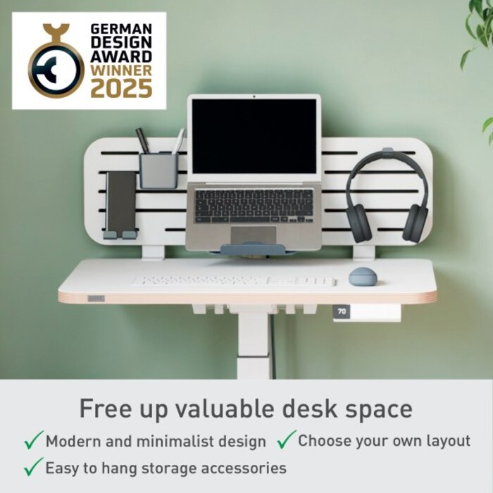 Leitz Ergo Pegboard desk Organiser with Laptop Holder