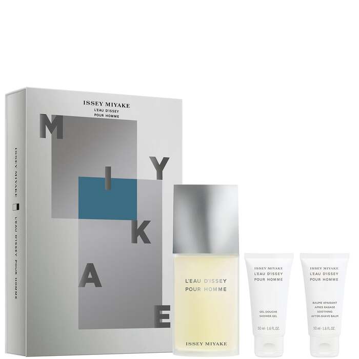 Issey Miyake L'Eau d'Issey Pour Homme Gift Set 125ml EDT + 50ml Shower Gel + 50ml Aftershave Balm