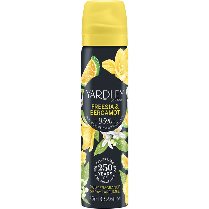 Yardley London Freesia & Bergamot 75ml Body Spray-75ml