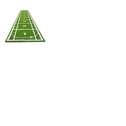 10m x 1. 5m Sprint Track (Full Line Markings) – Green