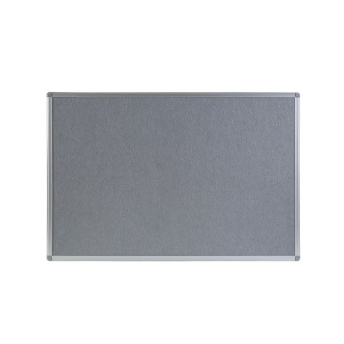 Boards Direct Felt Noticeboard Aluminium Frame 900 x 600mm GREY