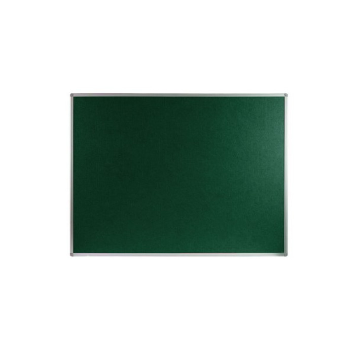 Boards Direct Felt Noticeboard Aluminium Frame 1200 x 900mm GREEN