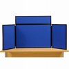 Midi Desk Top Display Stand Black Frame/Royal Fabric