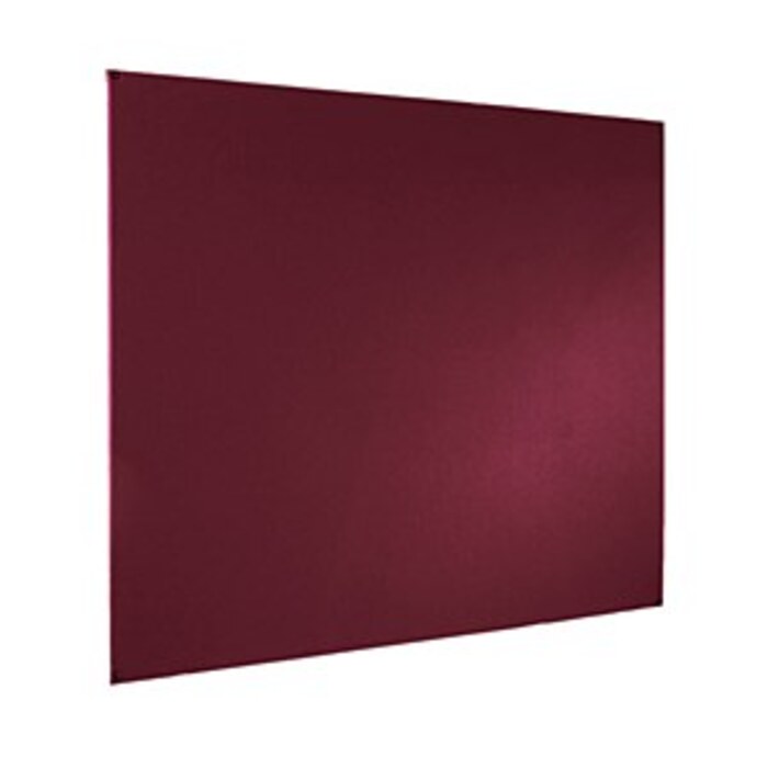 Frameless Felt Covered Noticeboard 1200 x 1800mm Burgundy