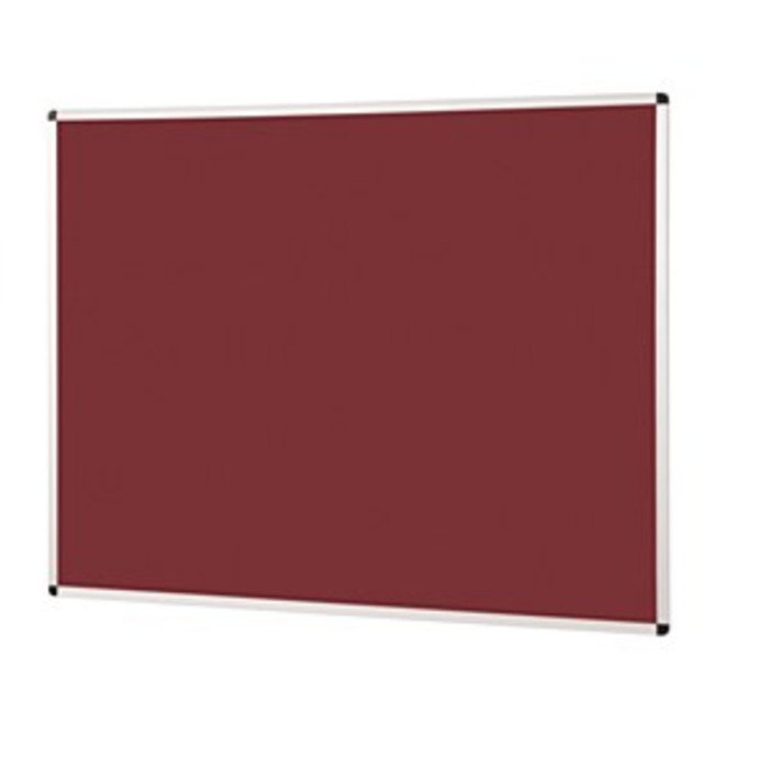 Metroplan Felt Noticeboard 1200 x 900mm Burgundy