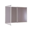 Internal Felt Tamperproof Noticeboard 1800x1200mm Grey