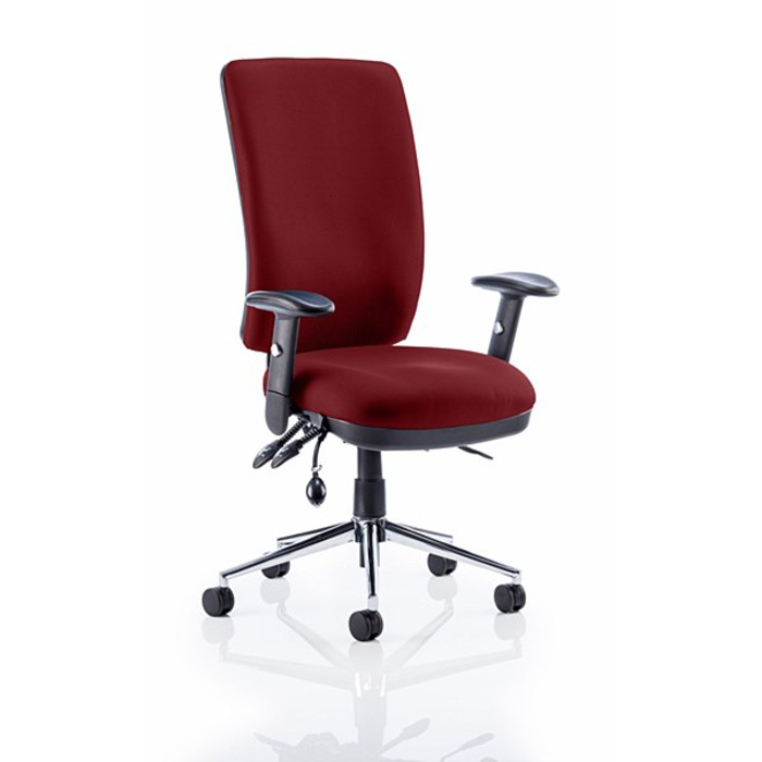 Chiro High Back Task Chair Ginseng Chilli fabric