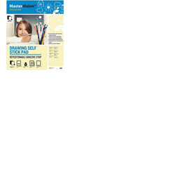 Bi-Office Self-Stick Drawing Pads Pack of 2