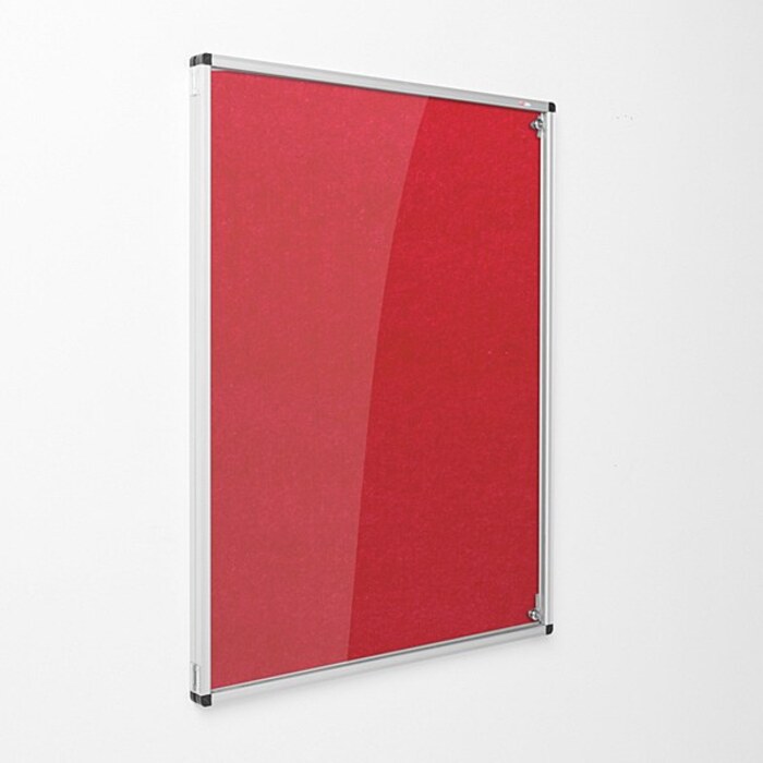 Eco-Colour Resist-a-Flame Tamperproof Noticeboard 1200 x 900mm RED