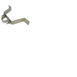 Pipe To Wall Bracket 100mm Silver