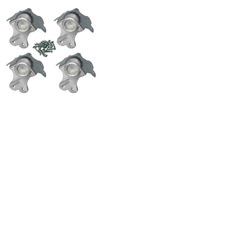 Stacking Metal Flight Case Ball Corner 3 Arm With Screws Pack Of 4
