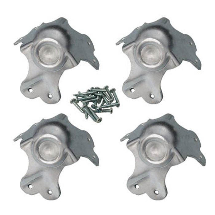 Stacking Metal Flight Case Ball Corner 3 Arm With Screws Pack Of 4