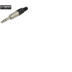 Jack Plug Stereo 6. 35mm-1/4" TRS Metal Body With Strong Cable Grip