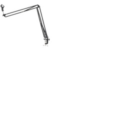 Desk Swivel Boom Microphone Arm 1010mm