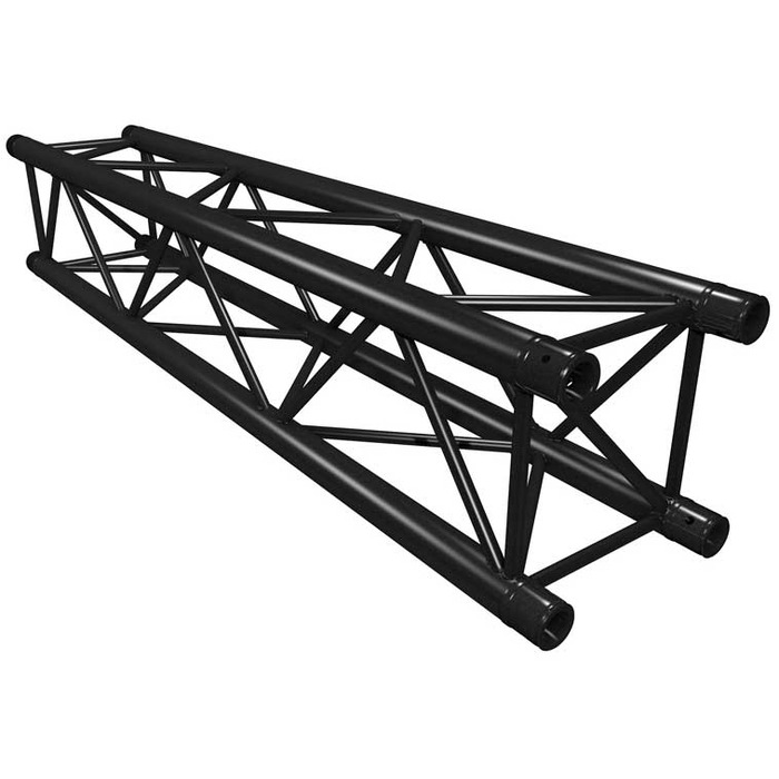 Black Quad Trussing 290 50mm Tube Prolyte H30 Compatible - 1. 5M