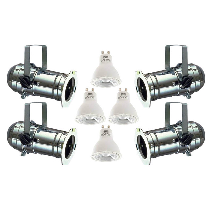 Par16 Aluminium Birdy Lighting Set - Includes Lamps, Gel Frames & Brackets