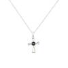Heathergems Open Cross Sterling Silver Pendant