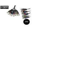 8 Way Patch Cable Loom XLR Female to XLR Male