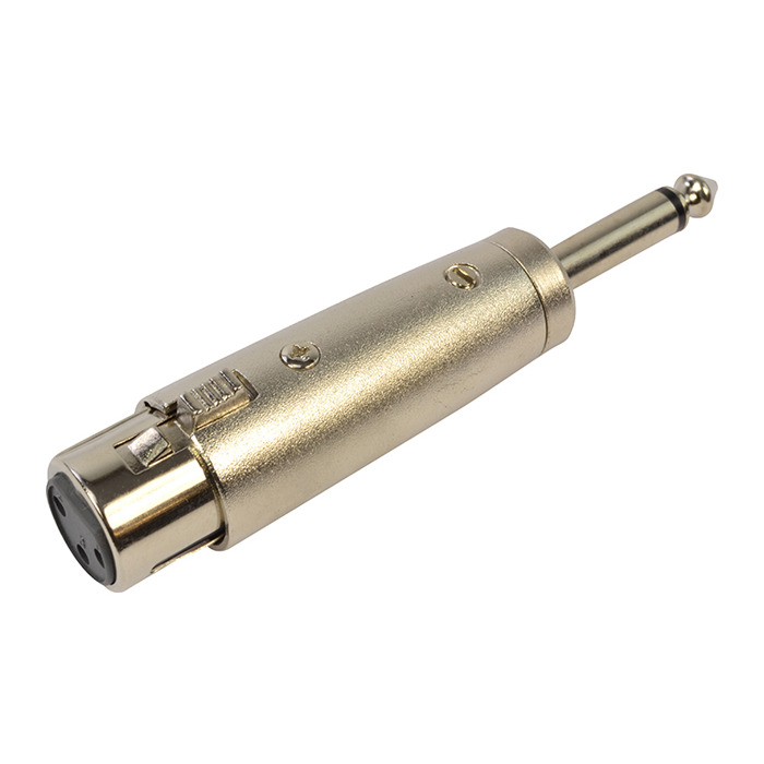 XLR Female to Mono Jack Plug 1/4" Audio Jack Adapter