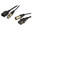 Audio & Power Cable Dual XLR and IEC Combined