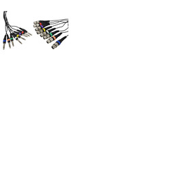 8 Way XLR Female To Stereo Jack Patch Lead Loom