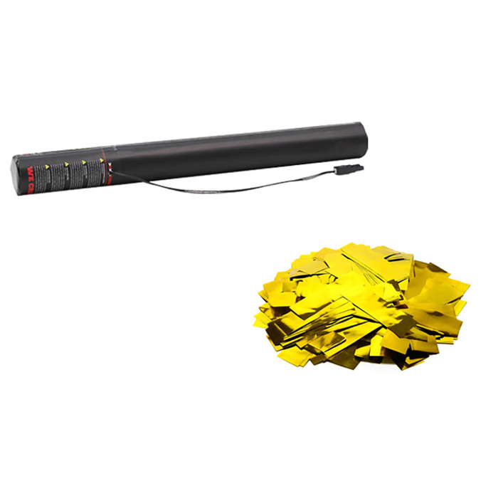 Electric Confetti Cannon 50cm Gold