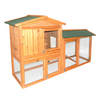 Two Storey Hutch with Run Natural FSC® 100% Certified Wood