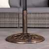 12kg Cast Iron Round Parasol Base — Bronze
