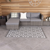 Diamond Lightweight 100% Weatherproof Rug, Grey
