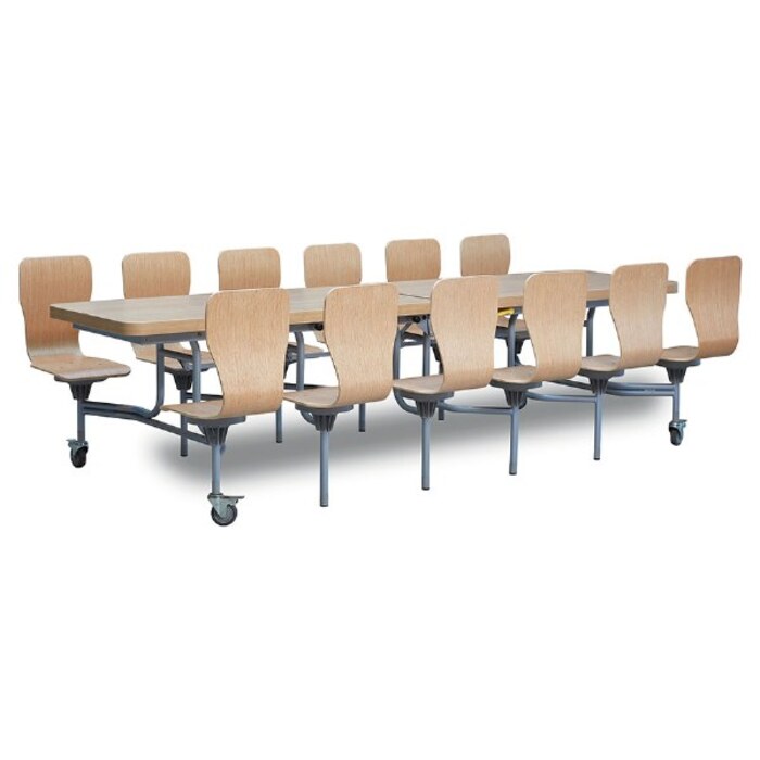 12 Seat Primo Rectangular Mobile Folding Table