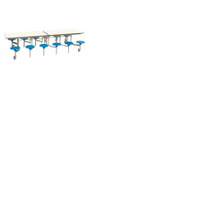 12 Seat Rectangular Mobile Folding Table