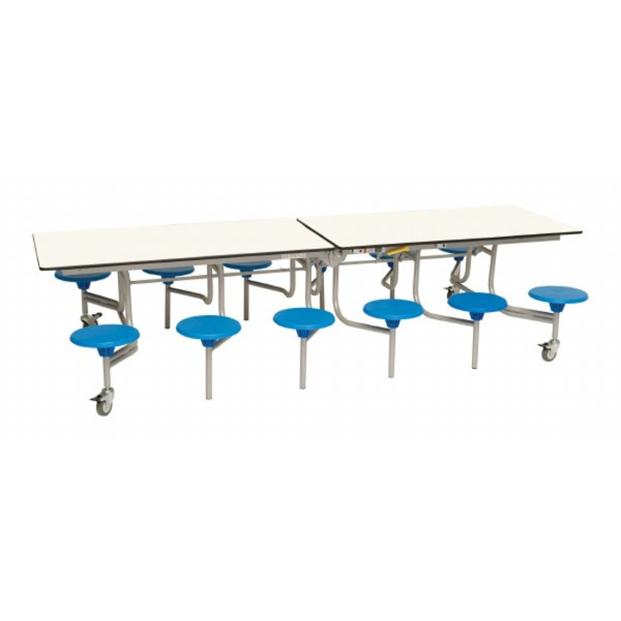 12 Seat Rectangular Mobile Folding Table