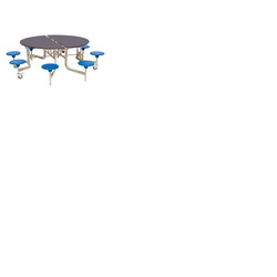 8 Seat Round Mobile Folding Table
