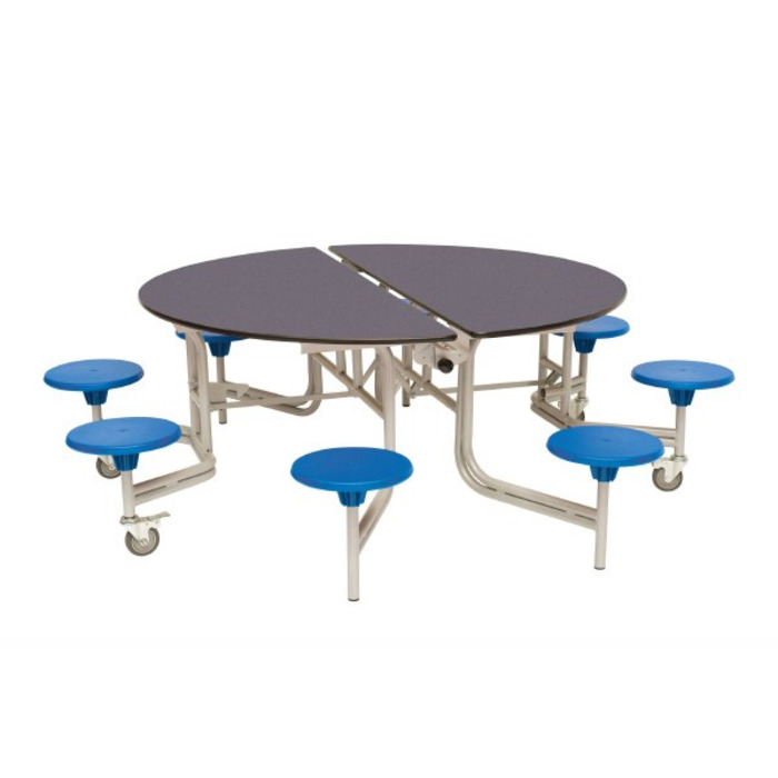 8 Seat Round Mobile Folding Table