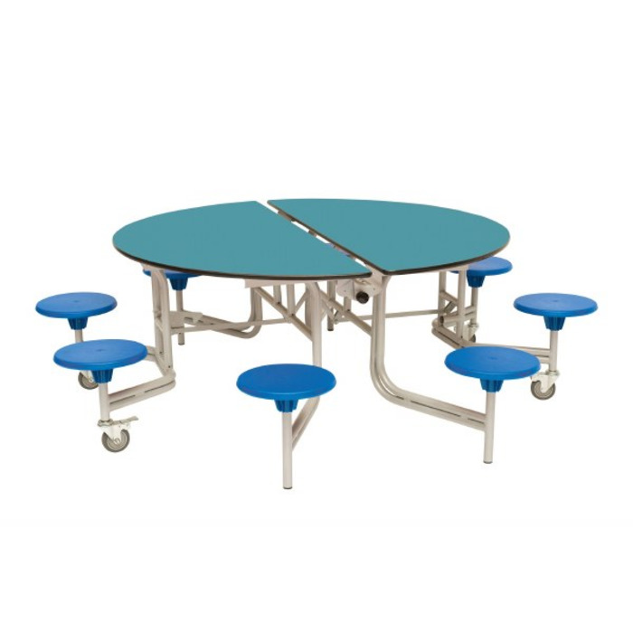 8 Seat Round Mobile Folding Table