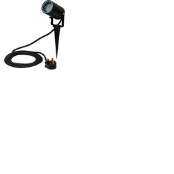 LED Outdoor Spotlight With Ground Spike and Mains Cable 240V
