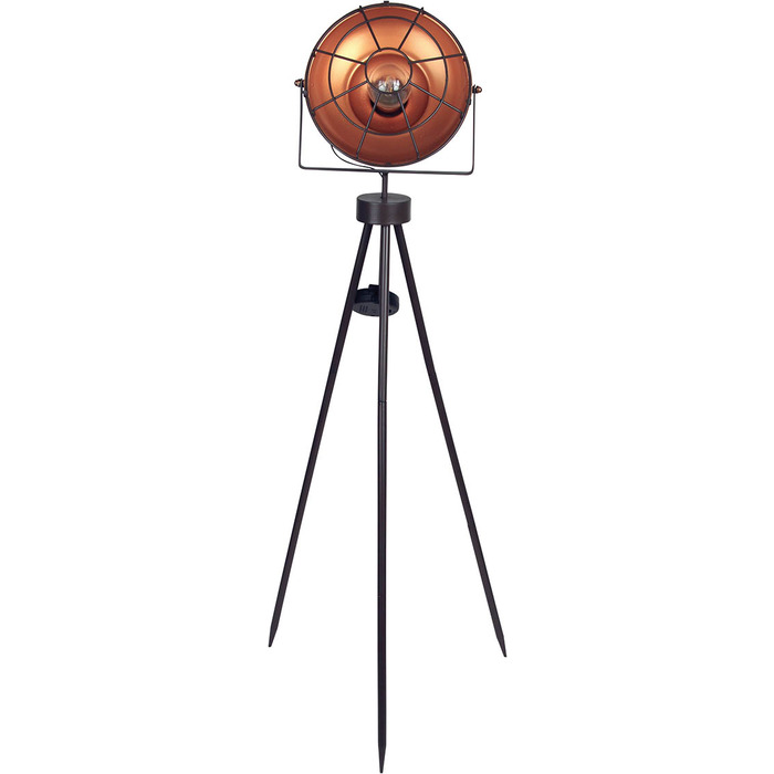 Solar Garden Tripod Light - Industrial Studio Style - Automatic Recharging