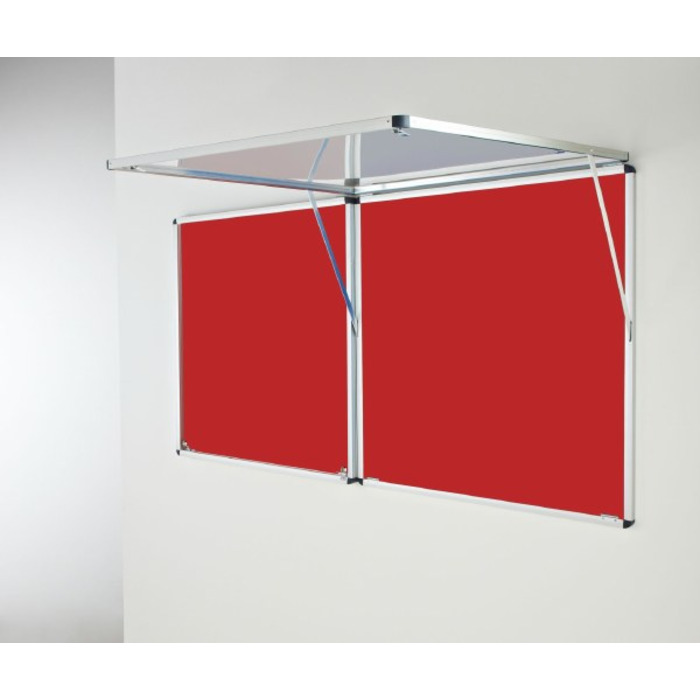 Eco-Sound Top-Hinged Corridor Tamperproof Blazemaster Noticeboard
