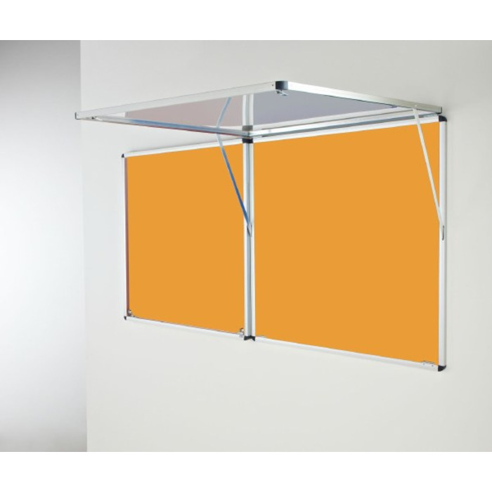 Eco-Sound Top-Hinged Corridor Tamperproof Blazemaster Noticeboard