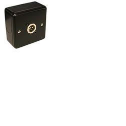 Single XLR 3 Pin Plate with Surface Mount Box - Male